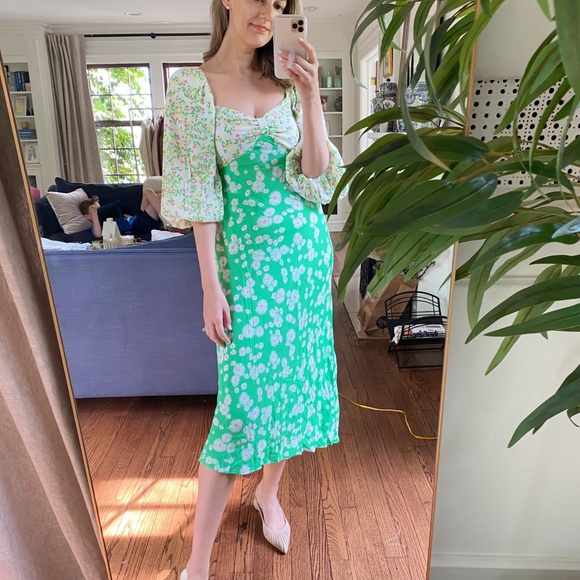 NWT RIXO x Target + Daisy Long Sleeve Swing Dress Size 0 - Picture 4 of 8